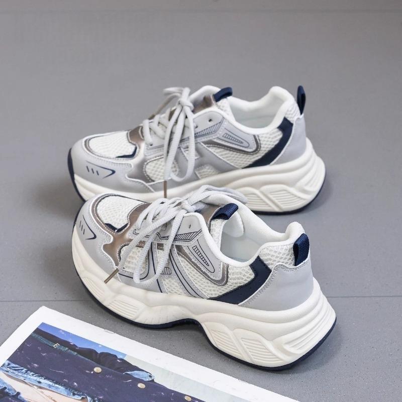 Dad Shoes Women Show Small Feet New Versatile Fashion Spring Mesh Breathable Thick-soled Non-slip Casual Sports Shoes