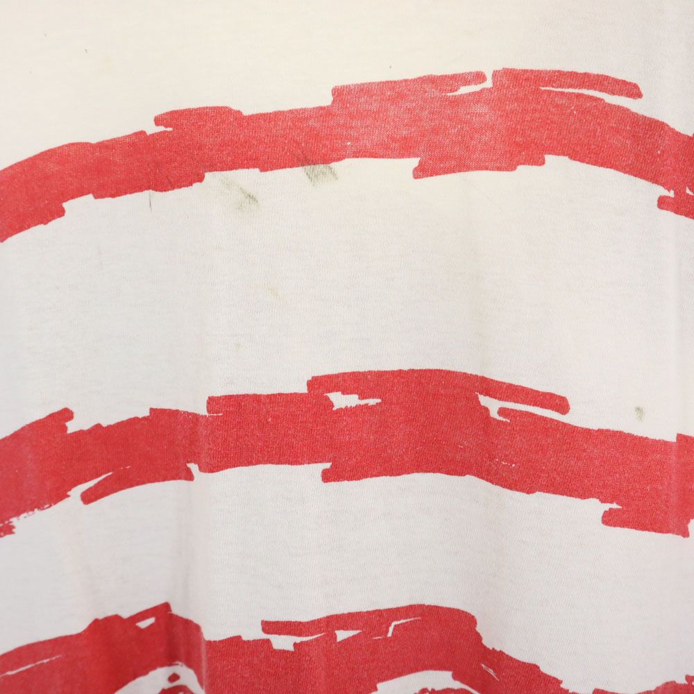 SUN BIG 90s Old Print Short Sleeve T-shirt White System Harley-Davidson Men's Used