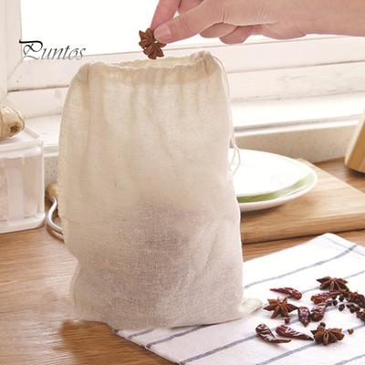 50 Stück Gewürzbeutel zum Kochen von Suppen, wiederverwendbare Beutel mit Kordelzug, Teebeutel, ungebleichter Käsetuchbeutel zum Abseihen, Teezubereitung