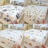 Dog Flower Dinosaur Bear Print Bedspread Set Cartoon Mattress Protective Cover