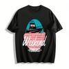 Weekend Forecast Yacht Graphic Print Casual Vacation Top Pure Cotton T-shirt