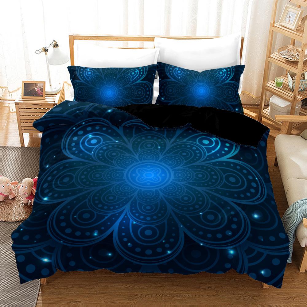 Mandala Abstract Flower Digital Printing Three-Piece Home Textile European Pattern Quilt Set Two-Piece Set