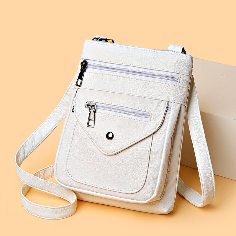 New Mobile Phone Bag Women's Crossbody Vertical Mobile Phone Bag Women's Shoulder Bag Soft Leather Small Bag Versatile Change Bag