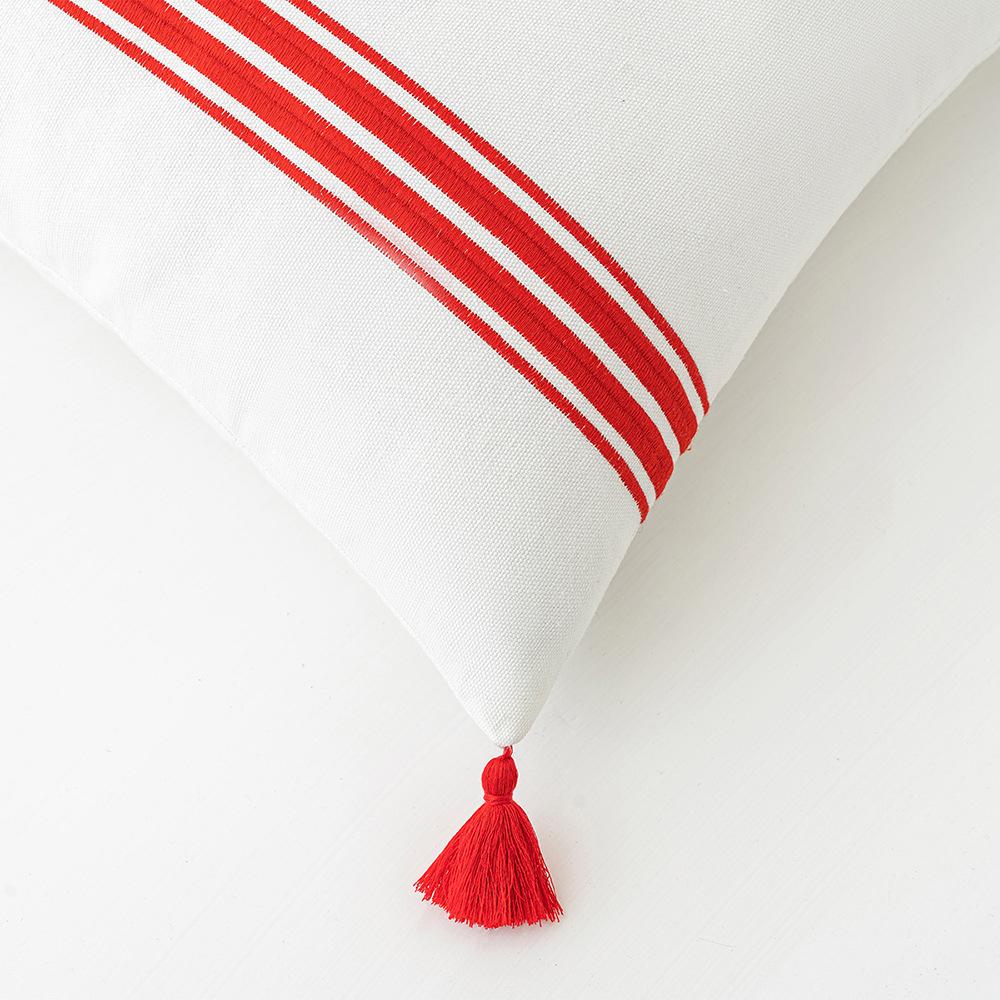 Einfache Linien Ins Style Kissen Stickerei Quastenkissen Wasaki Style B&B Hotel Sofakissen