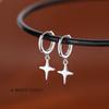 1 Pair Sterling Silver Star Earrings For Women High-end Light Luxury Hot-selling Earring Party  Gift Dropshipping