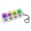 LED Tastatur Schlüsselanhänger Fidget Spielzeug Kristall Klicker Sensorisches Spielzeug zum Stressabbau Tastatur Schlüsselanhänger Fidget Gadget für Erwachsene Kinder