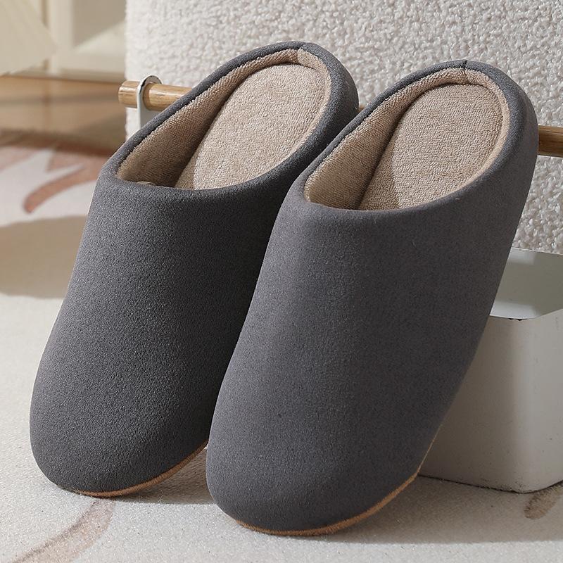 Slippers Women Winter Unisex Home Slippers Soft Warm Plush Indoor Flat Slides Non-slip Coples Men Bedroom Light Slience Shoes
