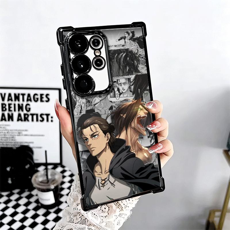 A-Attack On T-Titan Anime Soft Phone Case For Samsung Galaxy S26 Ultra S25 Edge S24 FE S23 Plus S22 S21 + S20 Plating Anti-Fall