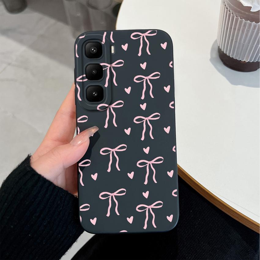 For Infinix Hot 70 60 50 Pro Plus 40Pro 30 Play 60i 50i 40i 30i Phone Case Sweet Bunny Cake New Upgrade Soft Smooth Silicone Lightweight Durable Shell