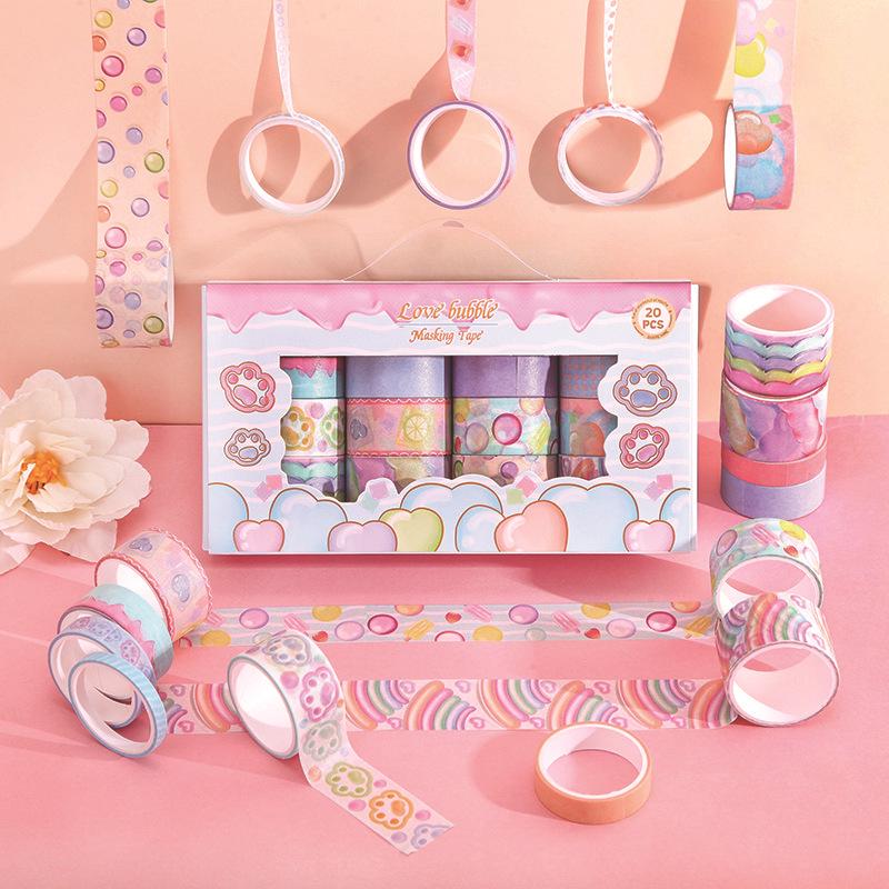 Cutie Cadou Autocolante Artistice Unicorn & Animale: 20 de Role pentru Caiete de Mână DIY pentru Copii