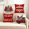 Weihnachts-Kissenbezüge 45x45cm Kissenbezüge Navidad Xmas Wurfkissenbezüge Für Zuhause Sofa Weihnachtsdekorationen