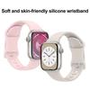 Silicone Watch Band Waterproof Sweat-Proof Replacement Band Soft Solid Color Watch Strap for Apple Watch Series Ultra 2