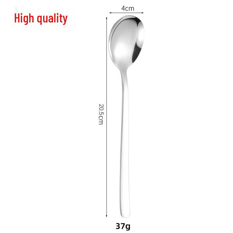 Korean Style 304 Stainless Steel Dining Set: Dinner Fork, Spoon, Soup Spoon