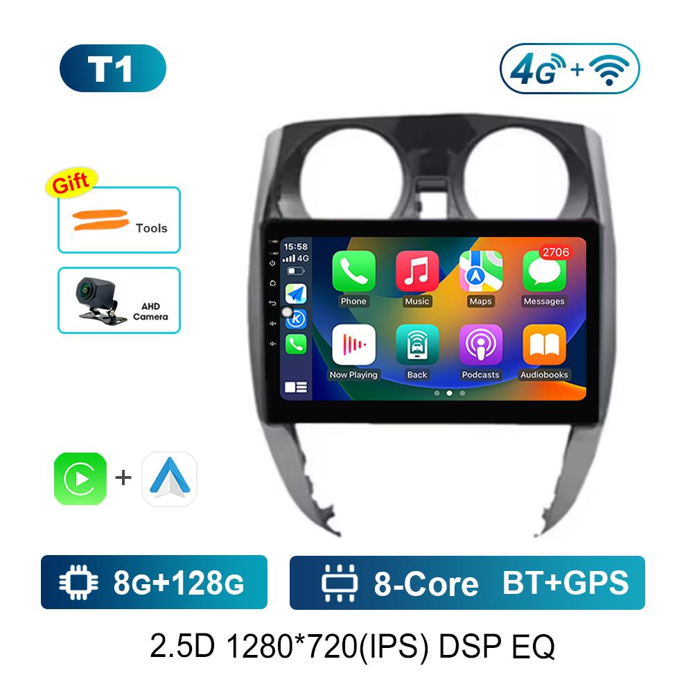 Car Radio Multimedia Player 10.1 Inch for Nissan Note 2 E12 2012 - 2021 Android OS 4G DSP Stereo Navi GPS Touch Screen Bluetooth