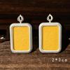 Tibetan Thangka Titanium Steel Gold Silver Pendant: Single/Double-Sided Benming Buddha Amulet