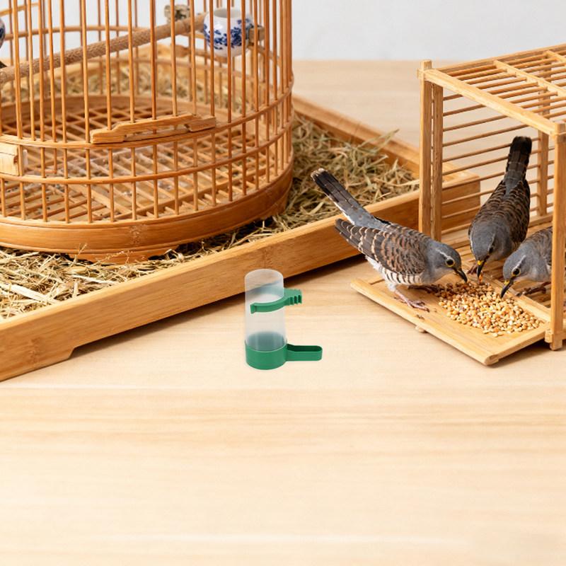 16Pcs Bird Drinking Cup Set 60Ml Automatic Water Feeder Spillproof Design for Parrot Cage Small Bird Container