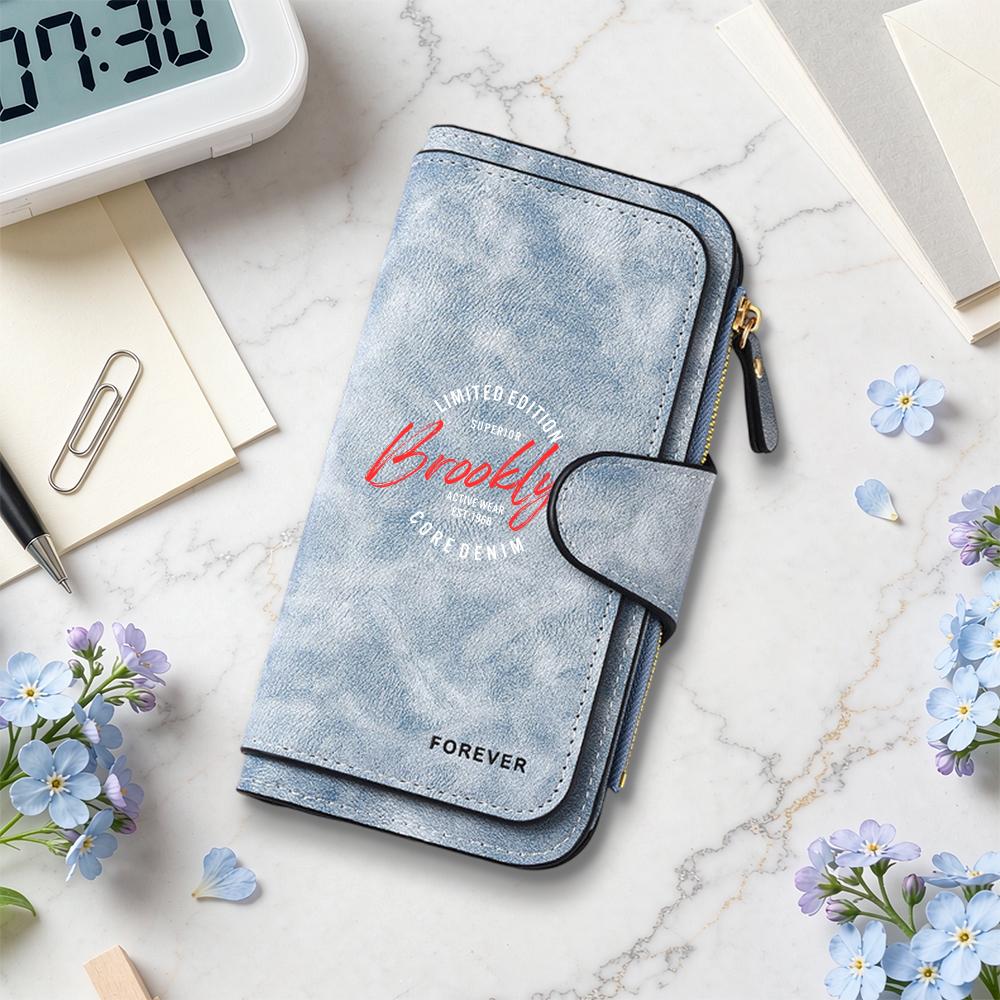 Vintage Long Wallet for Daily Use Casual Multi Card Holder Stylish Functional Money Purse