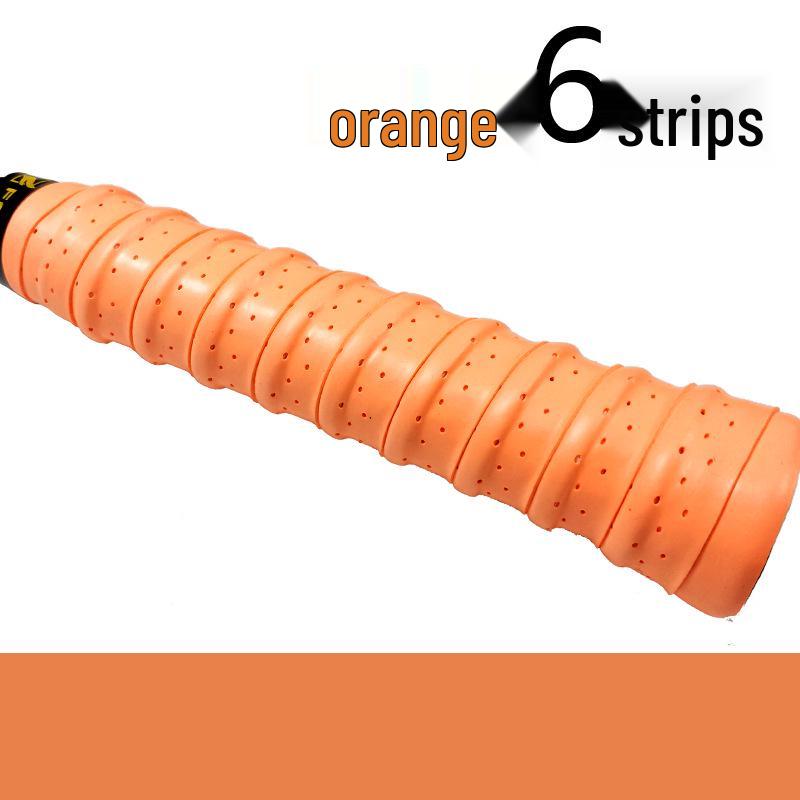 Fangcan Dragon Bone 6-Pack Anti-slip Perforated Badminton Racket Grips with EVA Ridge