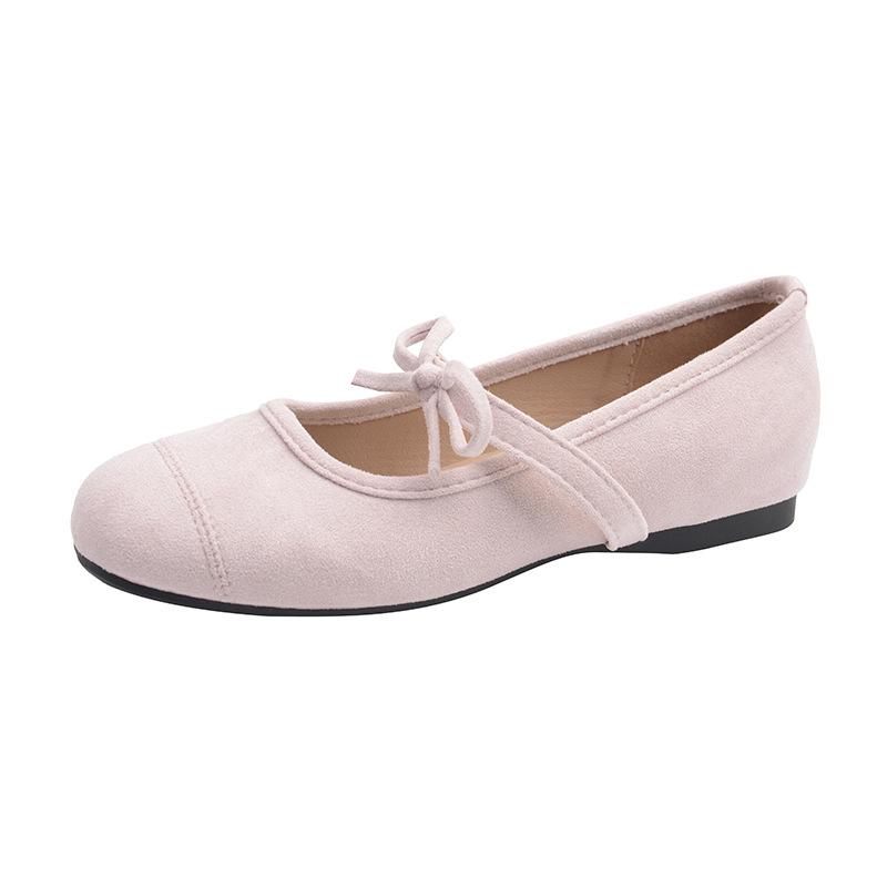 

Retro suede inner height increase Mary Jane single shoes women s spring and autumn 2025 new ballet gentle solid color evening shoes 40