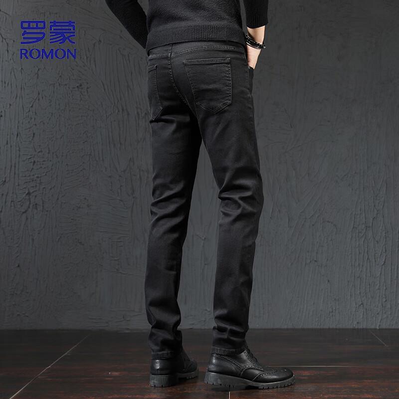 

ROMON Мужские модные джинсы прямого кроя в стиле business casual 32