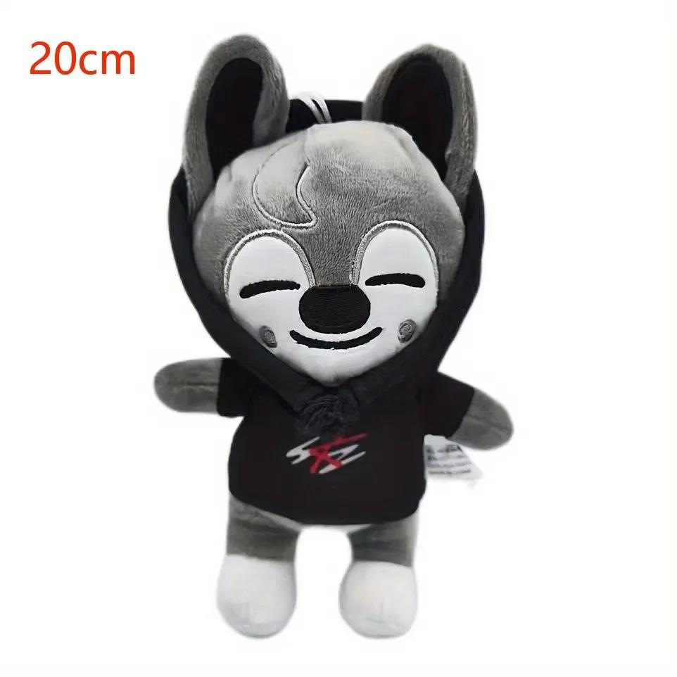 Skzoo Schlüsselanhänger Plüschtier Kawaii Skzoo Stray Wolf Plüsch Cartoon Stofftier Puppe Kawaii Begleiter Spielzeug Kindergeschenk!