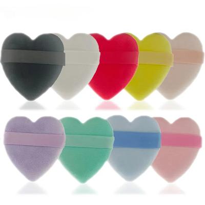 3pcs Soft Velvet Makeup Sponge Heart Shape Powder Puff Face Mini Makeup Foundation Eyesshadow Cosmetic Puffs Makeup Puff Tools