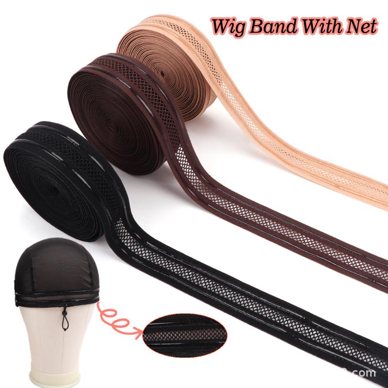 1Yards Silicone Anti Slip Mesh Elastic Band Wig Making Supplies Non-Slip Gripper Elastic For Wig Sewing Stretchable Horizontally