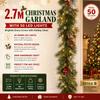 2.7m Christmas Decorative Garland with 50 LED Lights