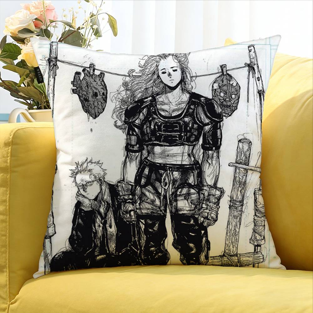 D-Orohedoro Anime Various Sizes Square Pillow Case For Car Home Bedchamber Decor