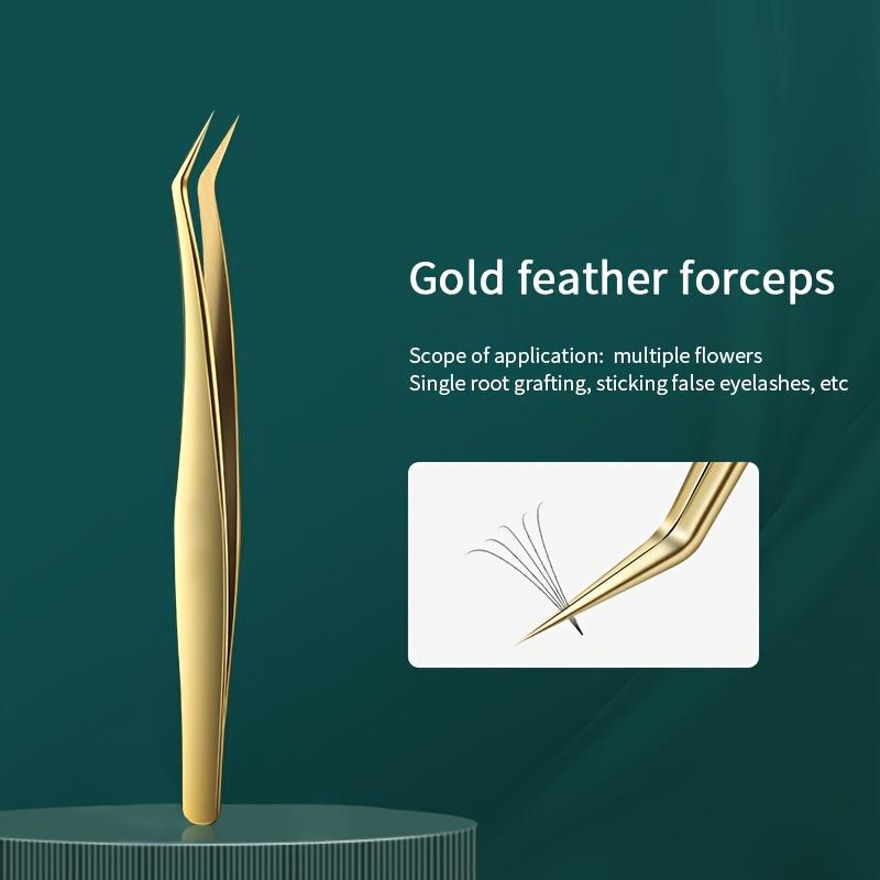 Eyelash Extension Tweezers Makeup Stainless Steel Eyelash 3D Accurate Clip Makeup Tools Nail Art Accessories