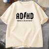 2026 Hot Sale ADHD Highway Hey Look Squirrel T SHIRT Men Women Rocker Rock and Roll T-shirt Streetwear Tshirts Men's Clothing Unisex Tops Short Sleeve