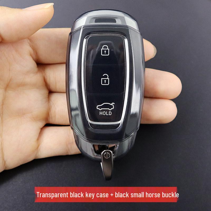 Ultradünne transparente Schlüsseletui für Elantra, Fiesta, ix35, Sonata, Santa Fe, Genesis, Tucson, ix25