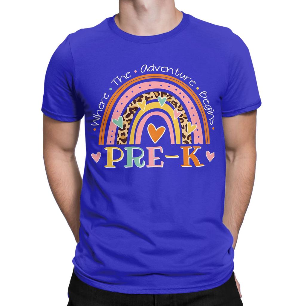 School Rainbow Hearts Novelty Graphic 100 Cotton Tshirt Goodbye Prek Tees Tops For Unisex