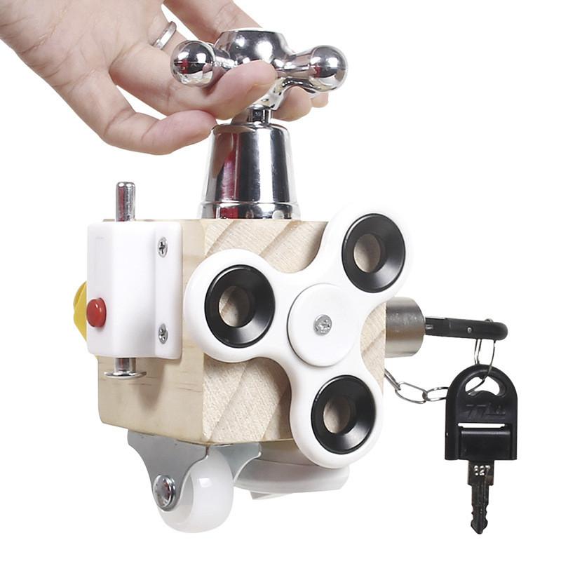Puzzle 3d Wooden Lock Toy Kids Early Education Cognitive Learn Skill Unlock