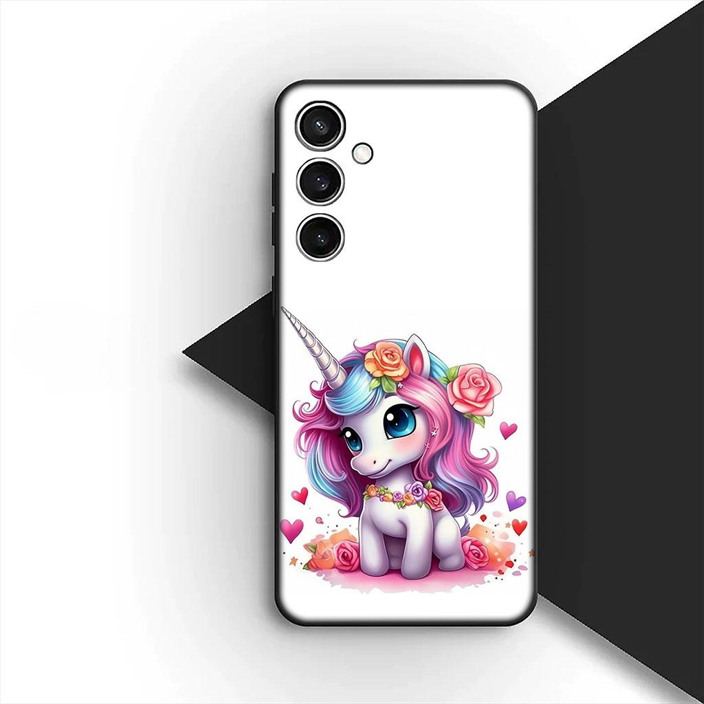 Handyhülle für Xiaomi Redmi 15 15C A4 A5 9A 9C NFC Note 9 8 9T 8T 5G Weiche Silikonhülle Comics Einhorn Cartoon