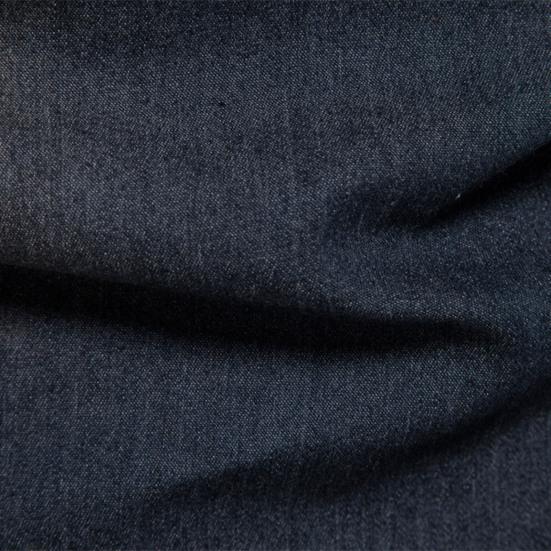 Men Denim Shirt Solid Color Multi Pockets Spring Summer Single Breasted Turn-down Collar Shirt for Office