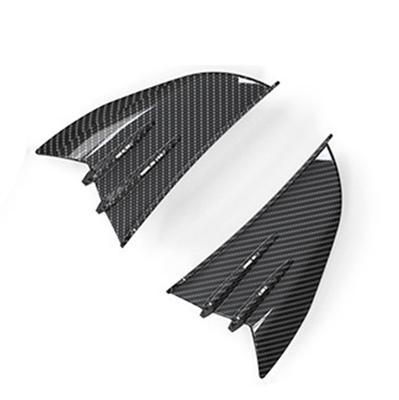 2 τμχ Gloss Carbon Fiber Look μοτοσικλέτας Aerodynamic Winglet Side Fairing Spoiler Fing