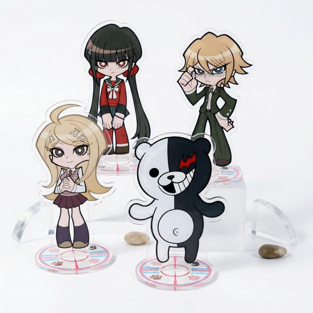 10cm Q Version Danganronpa Acrylic Stand Key Nagito Chiaki Kokichi Kyoko Anime Desktop Decor Birthday Collection Gift