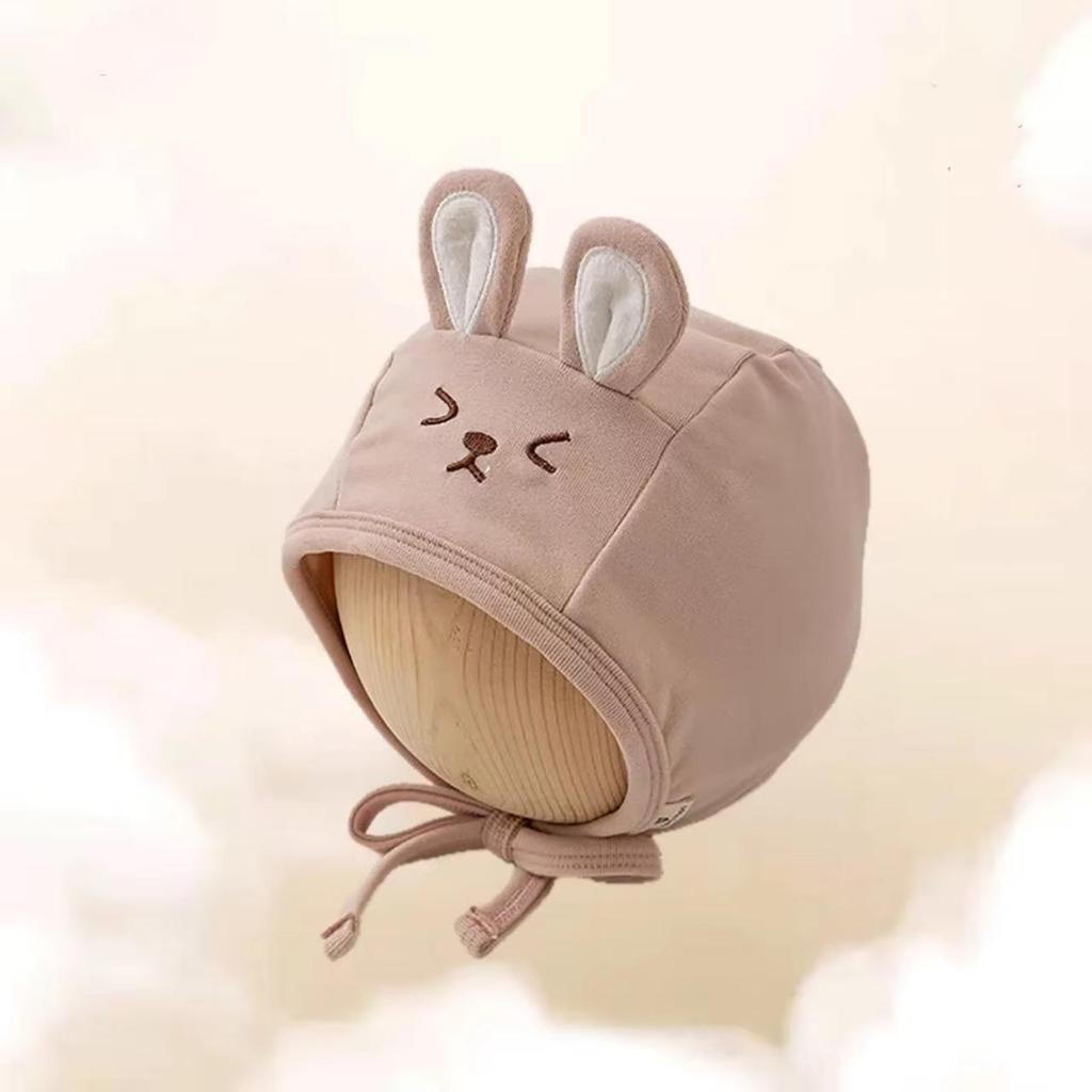 Urocza Kreskówkowa Czapka Ochronna na Uszy dla Niemowląt Wiosna Jesień Ciepła Czapka Beanie dla Chłopca Dziewczynki Outdoor Wiatroodporna Niemowlęca Czapka z Nausznikami