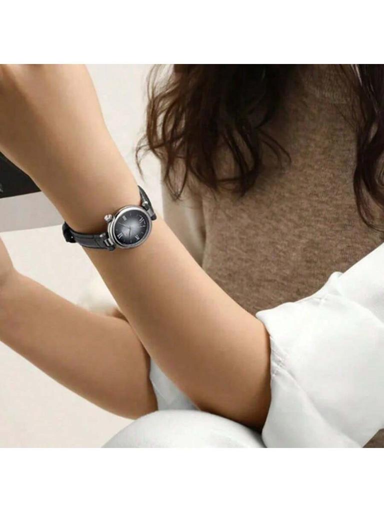 Women's quartz watch with marked dial, elegant hands, versatile stylish accessory, unique style, suitable daily wear. gift T152.010.16.038.00