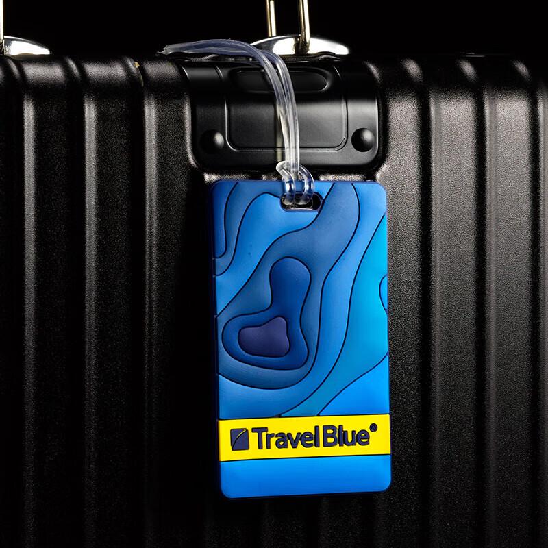 Синяя багажная бирка для путешествий