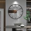 The Nordic, Wrought Iron Wall Clock, Modern Home Sitting Room Adornment Clock