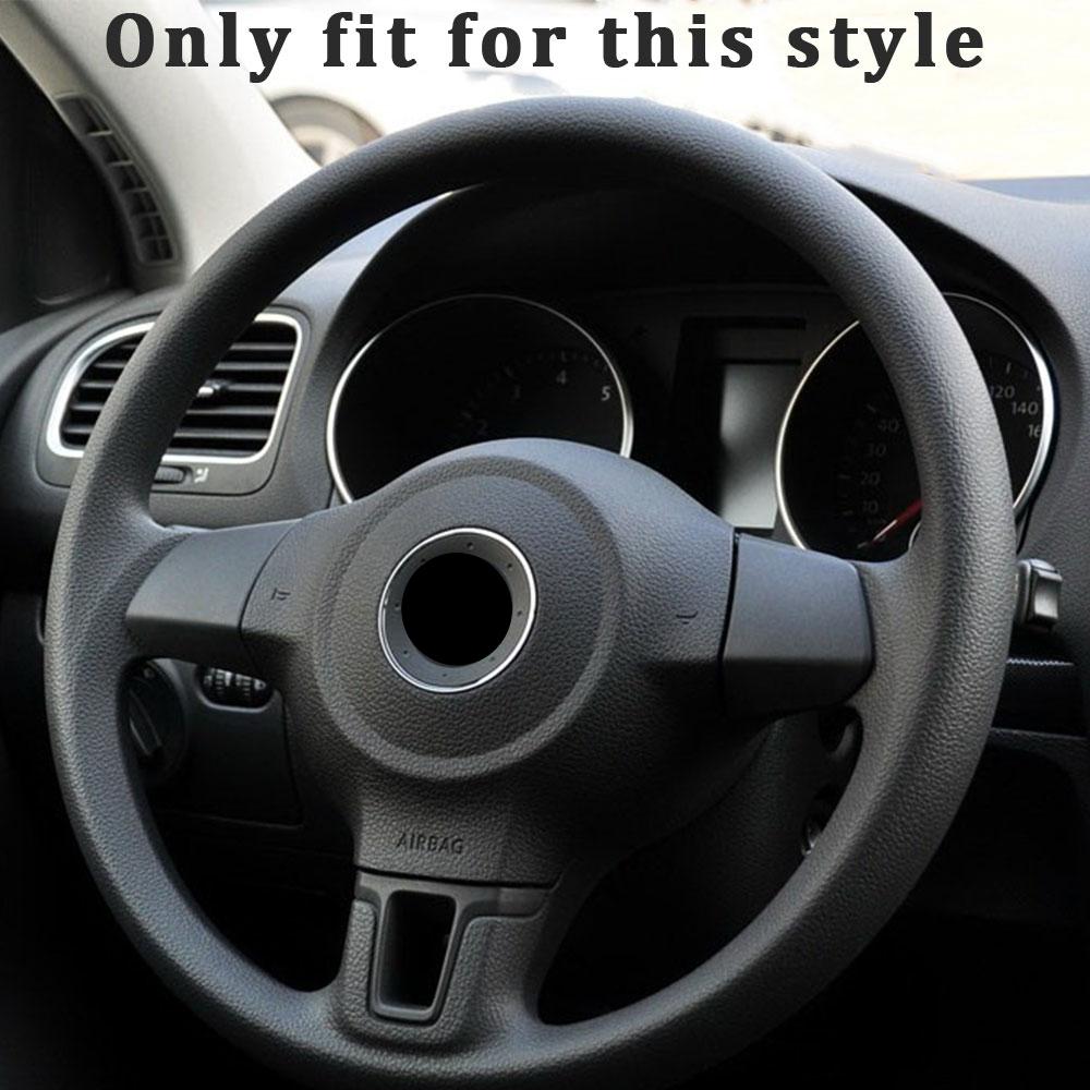 ABS Crom Autocolant Acoperire Volan Auto Paiete pentru Volkswagen VW Golf 6 MK6 Polo Jetta MK5 Polo Bora Accesorii