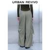 Women's Casual Workwear Tie-Detail Wide-Leg Pants