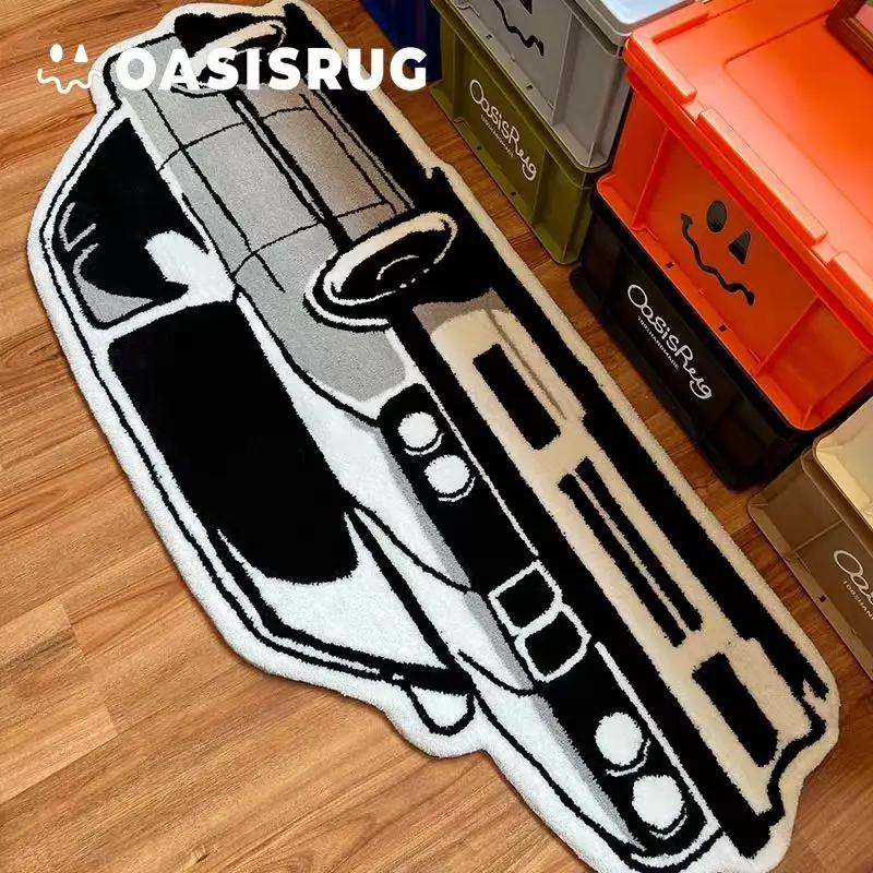 Trendy Car Carpet Comfortable And Soft Home Decoration Personality Creative Footrest Gaming Room Bedside Blanket