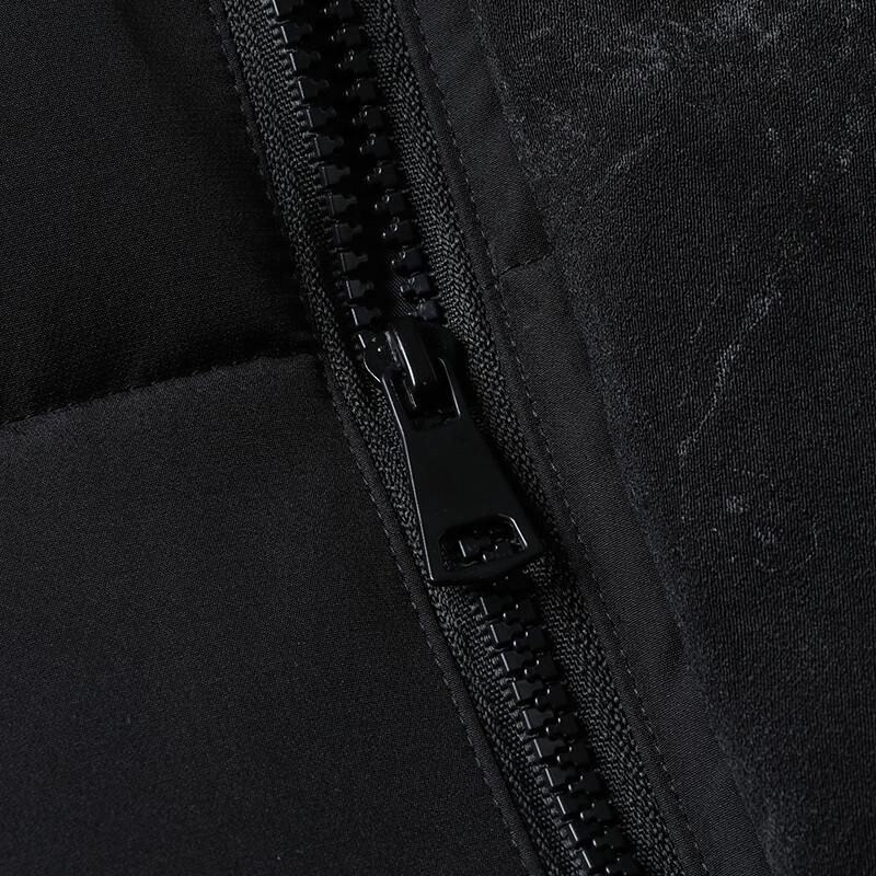 Dibenze Men's Plus Size Mid-Length Detachable Hood Padded Vest