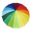 Nanqiao Creative 16-Rib Semi-Automatic Rainbow Straight Umbrella
