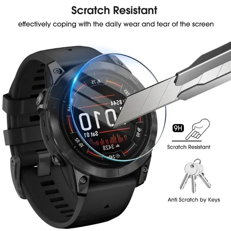 Tempered Glass For Garmin Fenix 8 43mm/47mm/51mm Smart Watch HD Clear Anti Scrach Screen Protective Film For Garmin Fenix8
