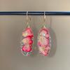 Elegant Resin Flower Water Drop Earrings: Chic Hook Design for Women