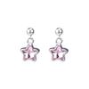 VVV [925 Silver] Cubic Star Earrings